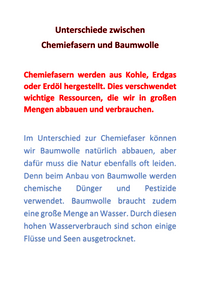 Information Chemie- und Baumwollfaser
